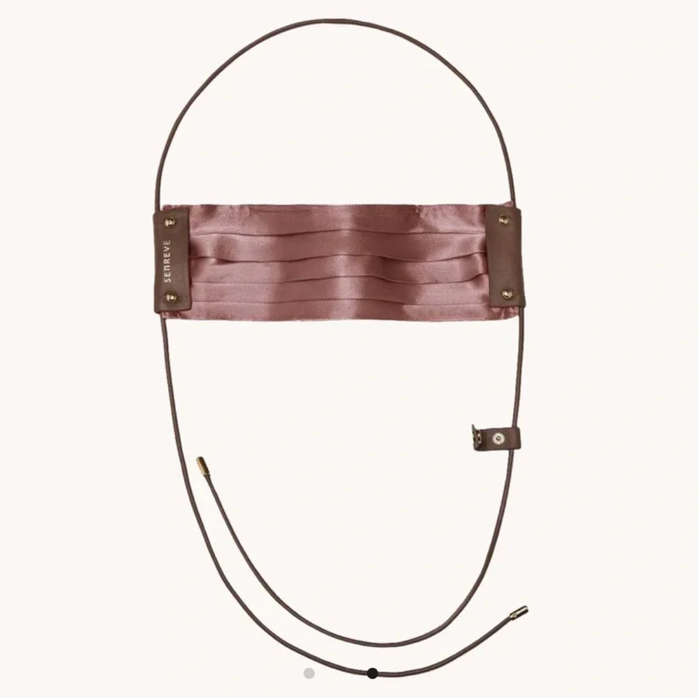 NEW IN PACKAGING Senreve Silk Face Mask in Ash Rose